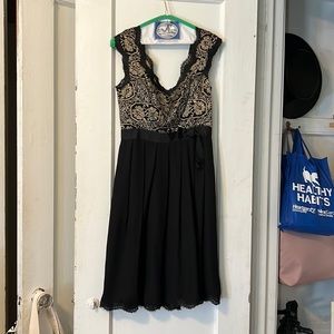 Black knee length Adrianna dress